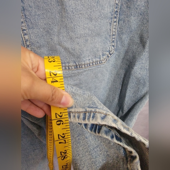 Gap Denim Sz XL Slouchy Overalls Medium Blue - Straight - Picture 2 of 5